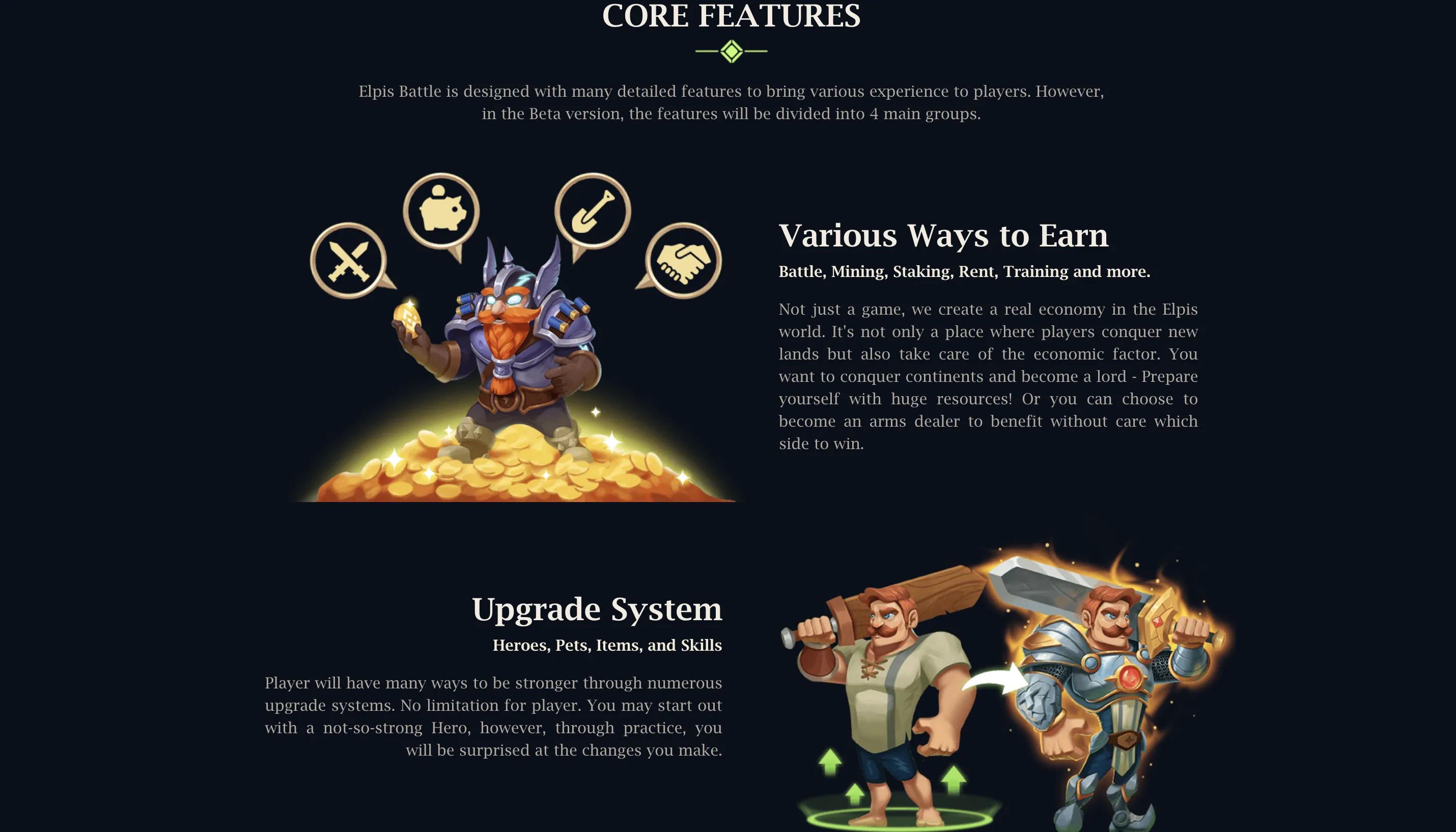 Elpis Battle Features